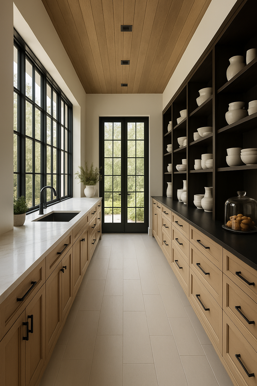 An organized pantry with thoughtful storage